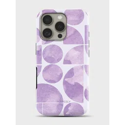 PEEPERLY Women Heritage Geometric Printed Impact Resistant iPhone 13 Pro Crystal Back Case-image-1