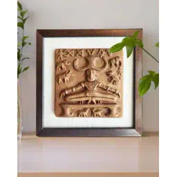 peepul tree Terracotta Harappan Pashupathi Seal Replica Frame-picture-50