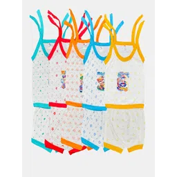 Peerless Wear Kids Pack Of 5 Angry Birds Printed Shoulder Strap Pure Cotton Clothing Set-picture-17