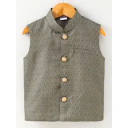 Pehanaava Boy's Printed Woven Nehru jacket-picture-27