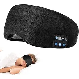 PEISAINOX Cotton Sleep Headphones Handsfree Wireless Bluetooth Sleeping Eye-Mask Headphones Music Eye Cover with Microphone, Perfect for Men Women Teen Adults-picture-28