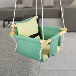 pelixo Wooden Swing for Baby, Baby Hammock Swing with Pillow, Hanging Swing Seat Chair Bouncer-picture-11