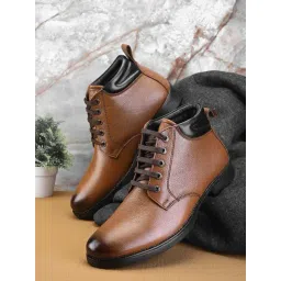 Pelle Albero Men's Tan Derby Boots-picture-33