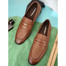 Pelle Albero Men's Tan Formal Loafers-picture-13