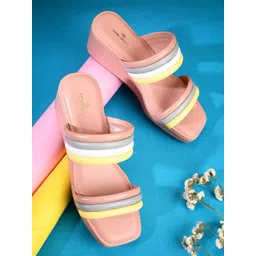 pelle albero Women Colourblocked Wedge Sandals-picture-26