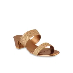 Pelle Albero Women's Antique Gold Ethnic Sandals-picture-26