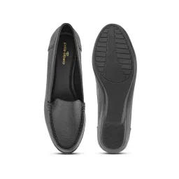Pelle Albero Women's Black Casual Loafers image 4