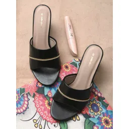 Pelle Albero Women's Black Casual Sandals-picture-27