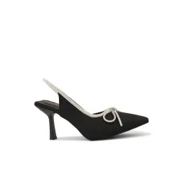 Pelle Albero Women's Black Sling Back Stilettos image 3