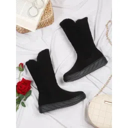 Pelle Albero Women's Black Snow Boots-picture-34