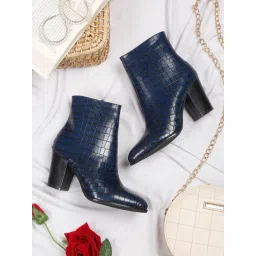 Pelle Albero Women's Blue Casual Booties-picture-16