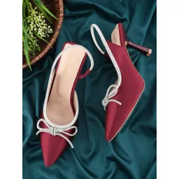 Pelle Albero Women's Cherry Sling Back Stilettos-picture-13