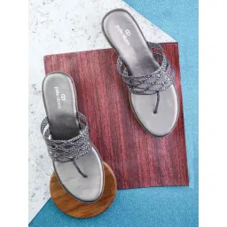 Pelle Albero Women's Metallic T-Strap Wedges-picture-25