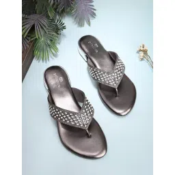 Pelle Albero Women's Metallic Thong Sandals-picture-30