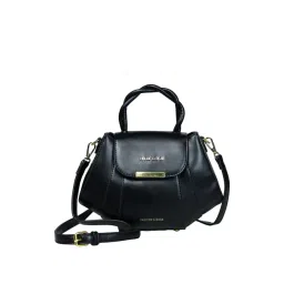 PELLE LUXUR Black Solid Medium Sling Handbag-picture-11