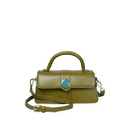 PELLE LUXUR Olive Solid Small Sling Handbag-picture-12