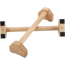 PELLOR I-Shaped Antiskid Push-Ups Bar Wooden Press-Up Support Stand Indoor And Outdoor Arm Chest Muscle Training Fitness Equipment Wooden, 19.7X3.9X3.9Inch-picture-21