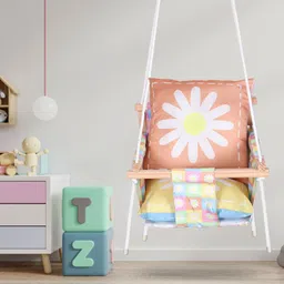 peloxo Wooden Baby Swing for Kids jhula with 2 Pillows, Hanging Swing For Baby Swings-picture-12