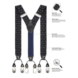 peluche Blood Diamond 3.5cm strap width suspender for men image 2