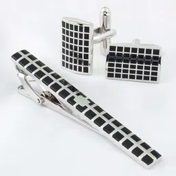 PELUCHE Enamel, Brass Cufflink & Tie Pin Set-picture-20