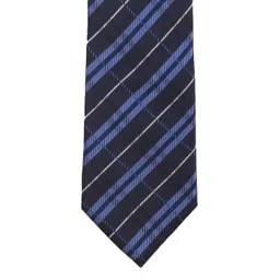 PELUCHE Blue & Black Striped Broad Tie-picture-38