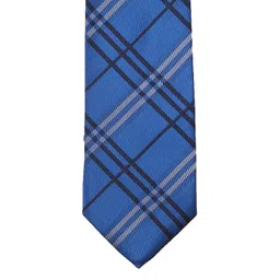 PELUCHE Blue Checked Broad Tie-picture-10