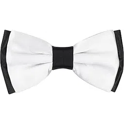 peluche Essentials Premium Bowtie for Men- Comes in a Gift Box (Twining Double Fold- White)-picture-12