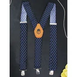 PELUCHE Men Black & Blue Printed Suspenders-picture-34