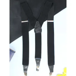 PELUCHE Men Black Solid Suspenders-picture-15