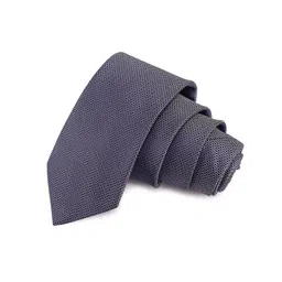 PELUCHE Men Grey Solid Broad Tie-picture-17