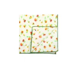 Peluche Men Off-White & Yellow Printed Pocket Squares-picture-13