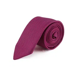 PELUCHE Men Pink Checked Broad Tie-picture-34