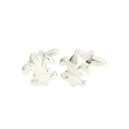 PELUCHE Men Silver Orchid Cufflinks-picture-24