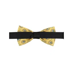 PELUCHE Men Yellow Printed Bow Tie image 4