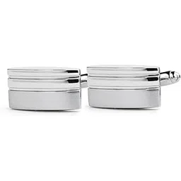 peluche Minimal Silver Metal Design Cufflinks for Men-picture-11