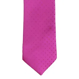 PELUCHE Pink Woven Design Broad Tie-picture-29