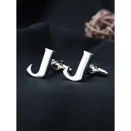 PELUCHE Silver-Toned Alphabet Cufflink-picture-28
