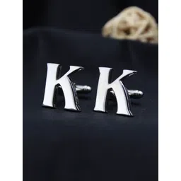 PELUCHE Silver-Toned Alphabet Cufflink-picture-23