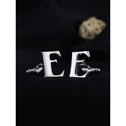 PELUCHE Silver-Toned Alphabet Cufflink-picture-32