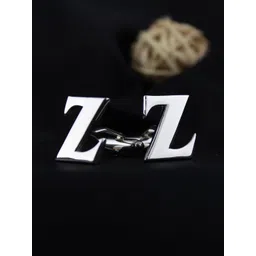 PELUCHE Silver-Toned Alphabet Cufflink-picture-27