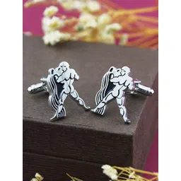 PELUCHE Silver-Toned Symbol Cufflink-picture-30
