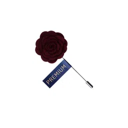 PELUCHE Unisex Maroon Blooming Charm Lapel Pin-picture-58