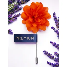 PELUCHE Unisex Orange Blooming Glamor Lapel Pin-picture-12