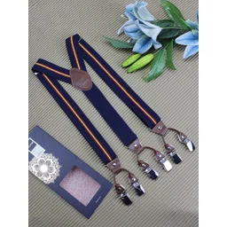 PELUCHE Unisex Striped Clips Suspender-picture-12