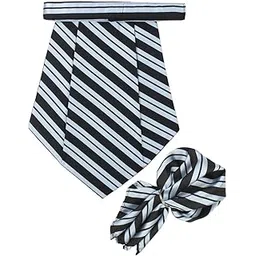 peluche Vault Blue Cravat & Pocket Square set For Men-picture-17