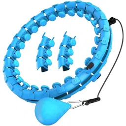 PENAHOLIC Smart Weighted Hula Hoop for Adults Weight Loss,Infinity Fitness Hoop Plus Size for Adult, 24 Detacheble Knots, Smart Exercise Equipment image 1