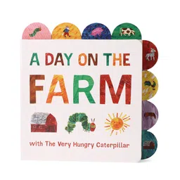 penguin random house A Day on the Farm with The Very Hungry Caterpillar A Tabbed Board Book By Eric Carle - English-picture-30