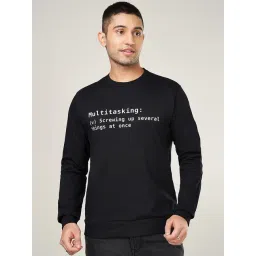 People By Pantaloons Black Cotton Regular Fit Printed Sweatshirt-picture-41