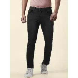 People By Pantaloons Black Cotton Skinny Fit Distressed Jeans-image-36