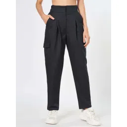 People by Pantaloons Black Plain Pants-picture-18